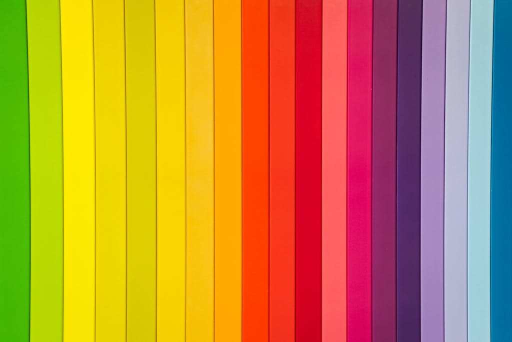 Simbramento Colorful rainbow striped pattern ideal for creative design projects.